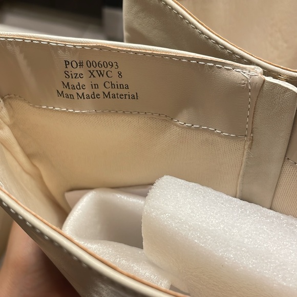 Wide Calf Off White Knee High Boots - Picture 4 of 6